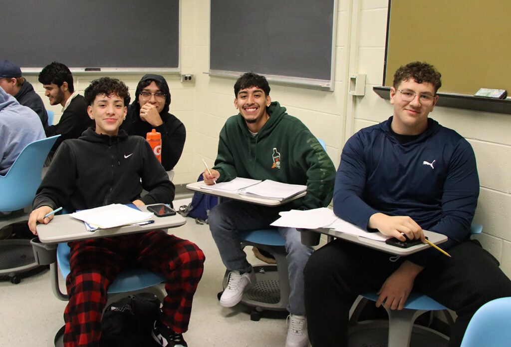 Students in classroom